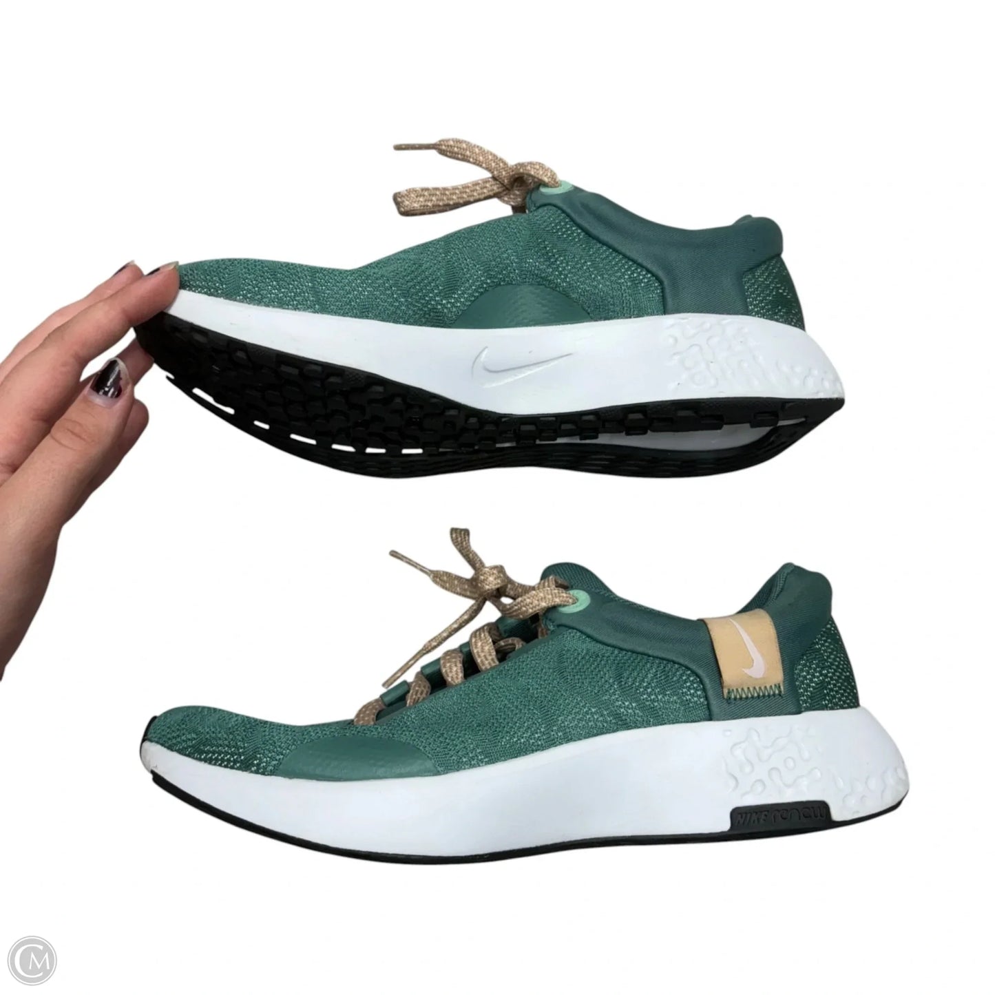 Shoes Athletic By Nike In Teal, Size: 8