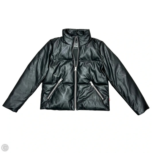 Jacket Puffer & Quilted By Levis In Black, Size: M