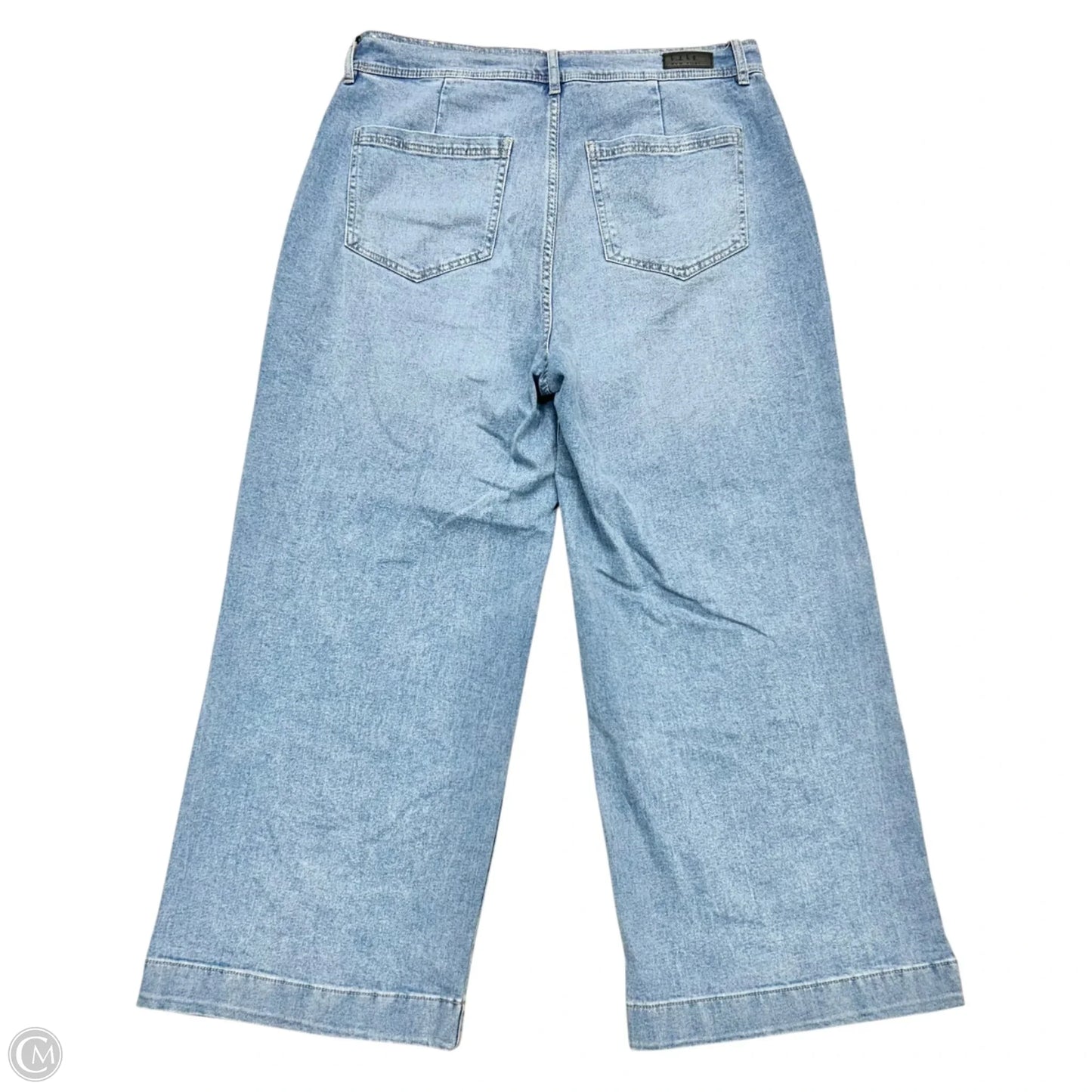 Jeans Wide Leg By Nicole By Nicole Miller In Blue Denim, Size: 14