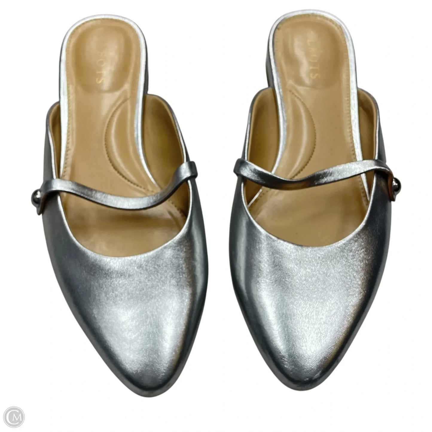 Shoes Flats By Talbots In Silver, Size: 7