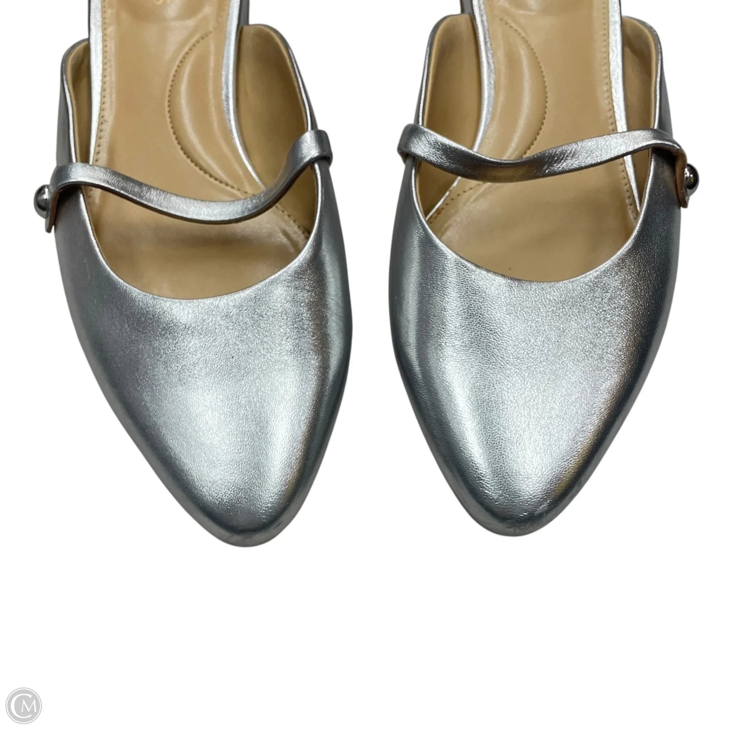 Shoes Flats By Talbots In Silver, Size: 7