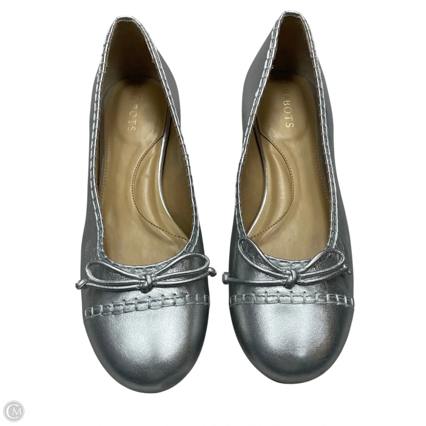 Shoes Flats By Talbots In Silver, Size: 7