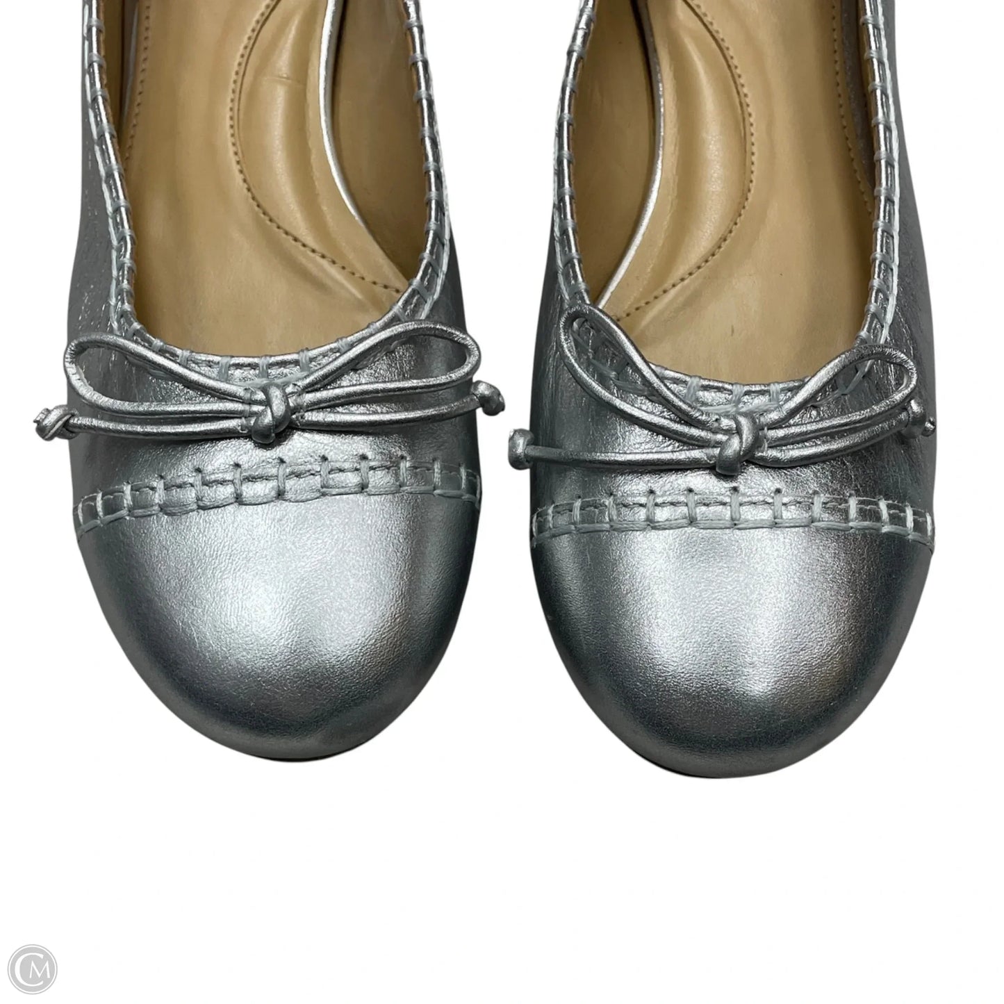Shoes Flats By Talbots In Silver, Size: 7