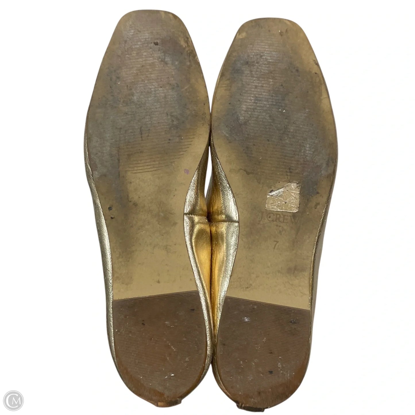 Shoes Flats By J. Crew In Gold, Size: 7
