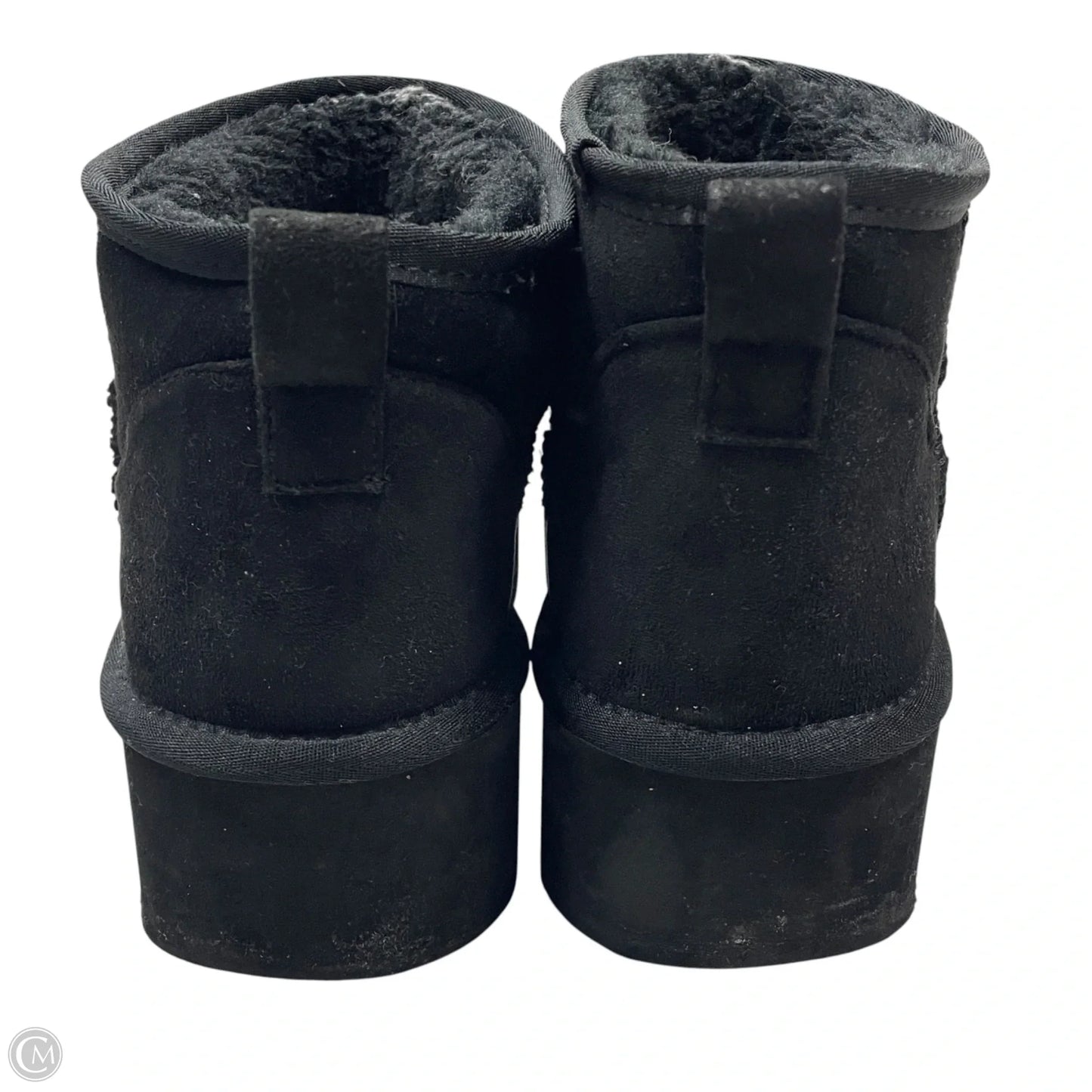 Boots Ankle Flats By Soda In Black, Size: 10