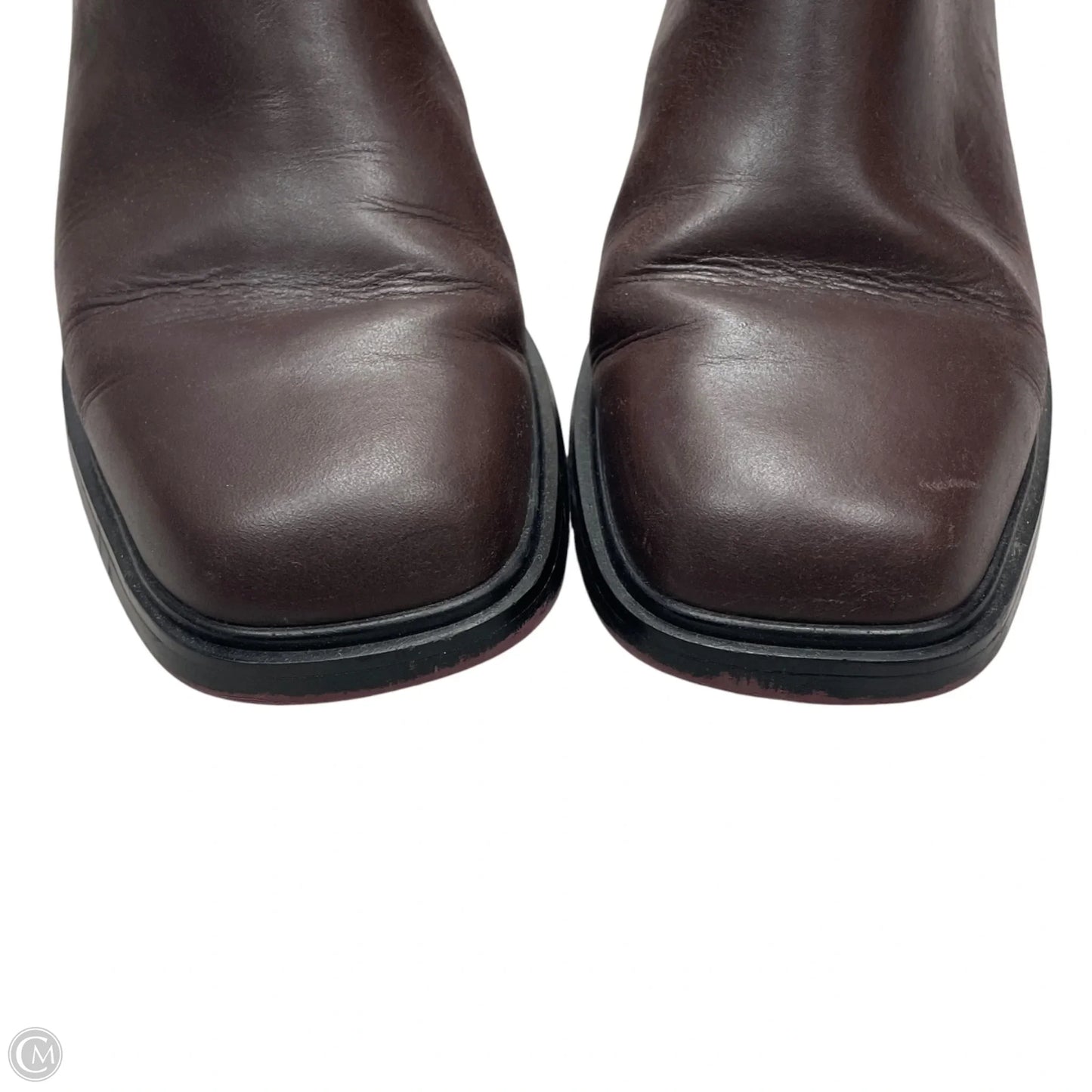 Boots Ankle Heels By Franco Sarto In Brown, Size: 7.5