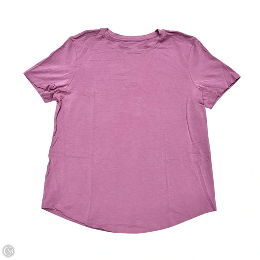 Athletic Top Short Sleeve By Lululemon In Purple, Size: S
