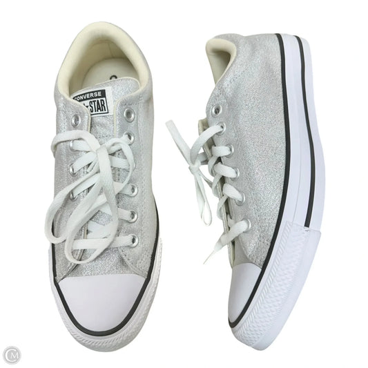 Shoes Sneakers By Converse In Silver, Size: 9.5