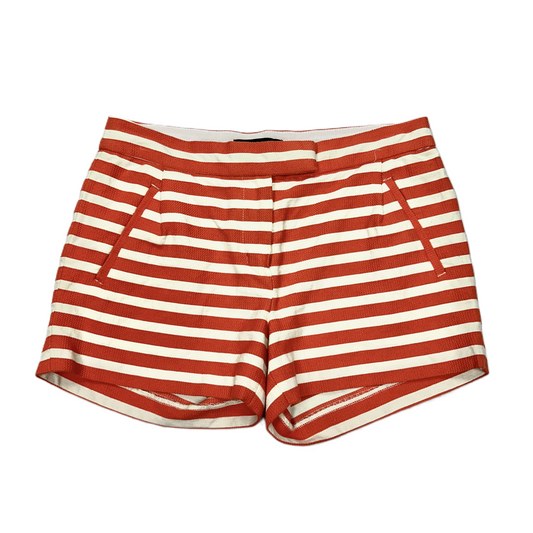 Orange & White Shorts By J. Crew, Size: 0