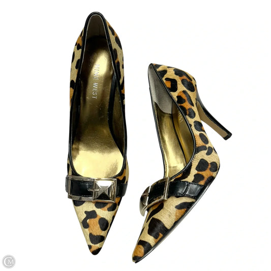 Shoes Heels Stiletto By Nine West In Animal Print, Size: 6