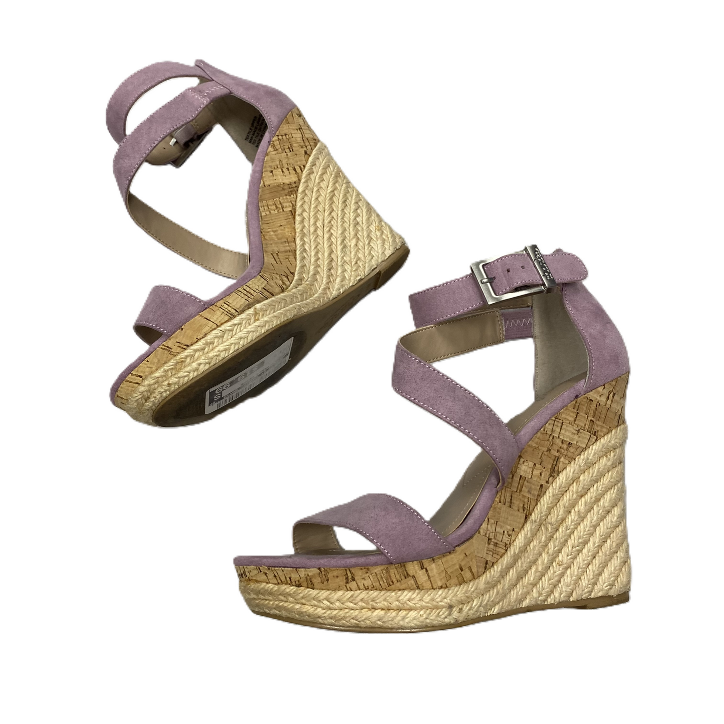 Lilac Sandals Heels Wedge By Charles By Charles David, Size: 7.5