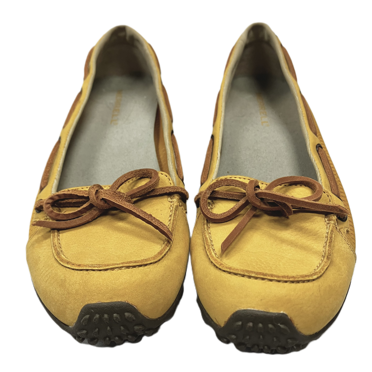 Yellow Shoes Flats By Merrell, Size: 8