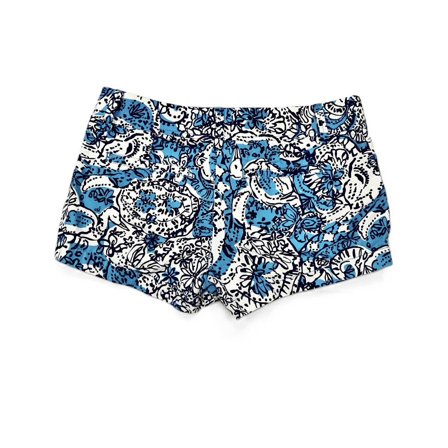 Blue & White Shorts Designer By Lilly Pulitzer, Size: 6