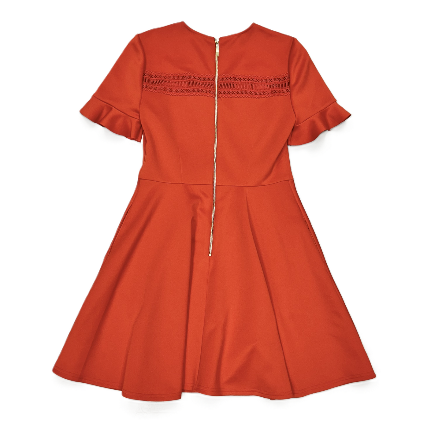 Orange Dress Designer By Ted Baker, Size: M