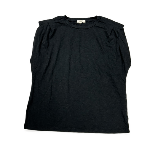 Black Top Short Sleeve Designer By Rag And Bone, Size: M