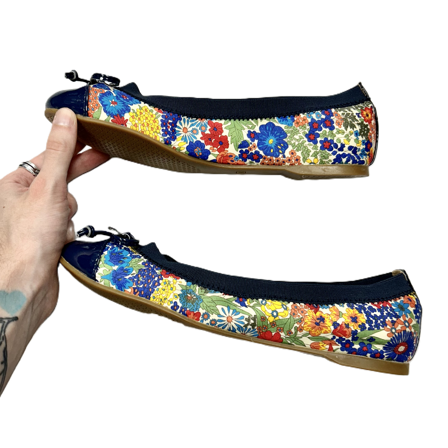 Floral Print Shoes Flats By Sperry, Size: 6