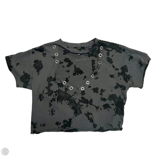 Top Short Sleeve By Forever 21 In Camouflage Print, Size: S