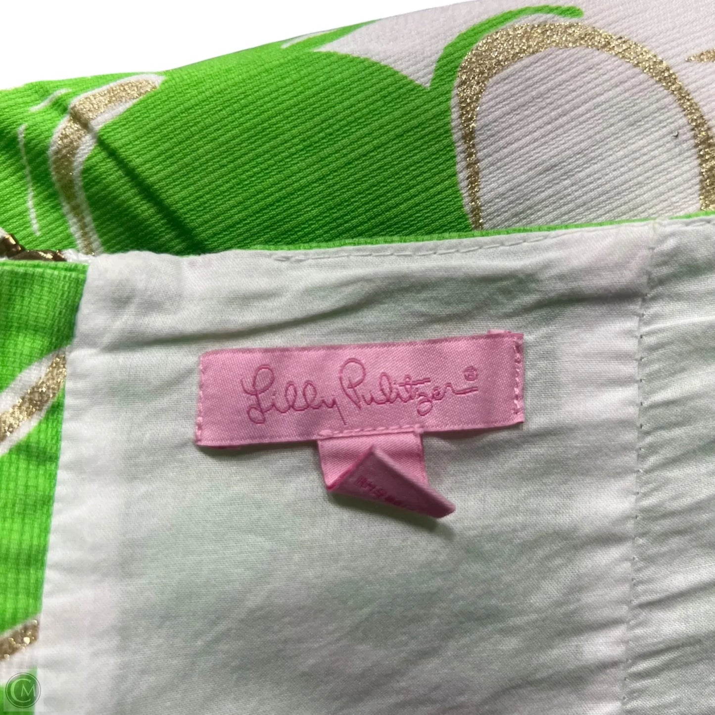 Skirt Designer By Lilly Pulitzer In Green & White, Size: 0