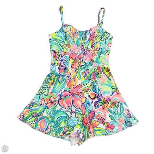 Romper Designer By Lilly Pulitzer In Floral Print, Size: Xxs