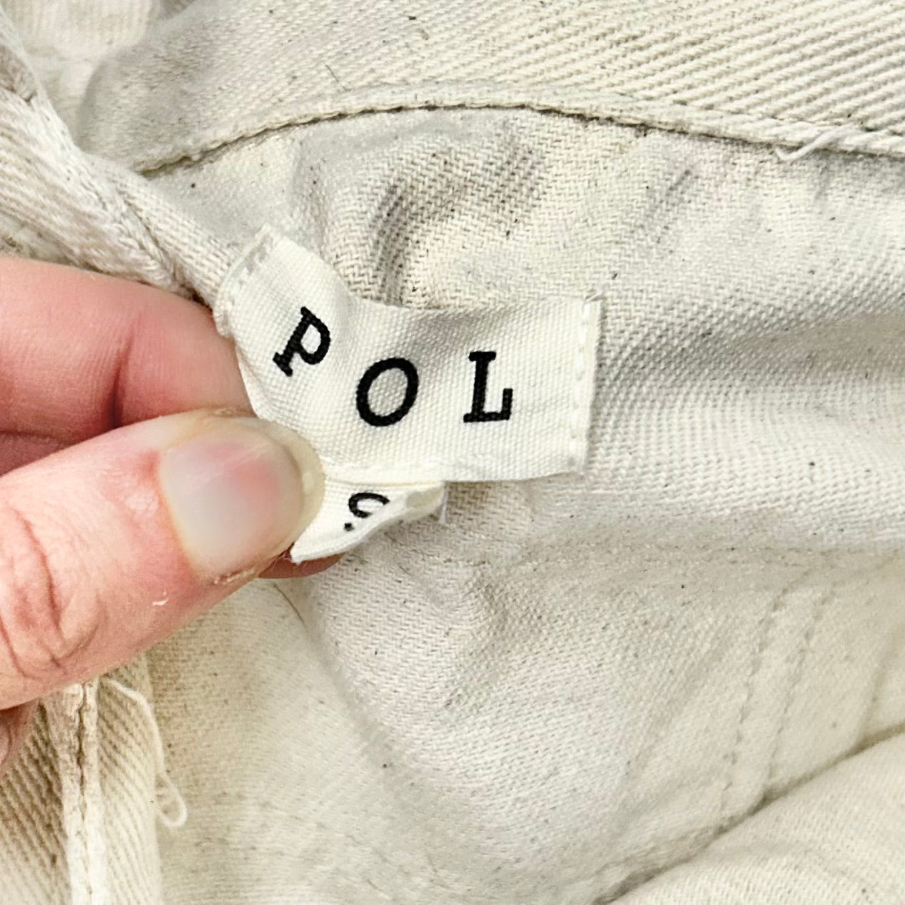 Jacket Shirt By Pol In Cream, Size: S