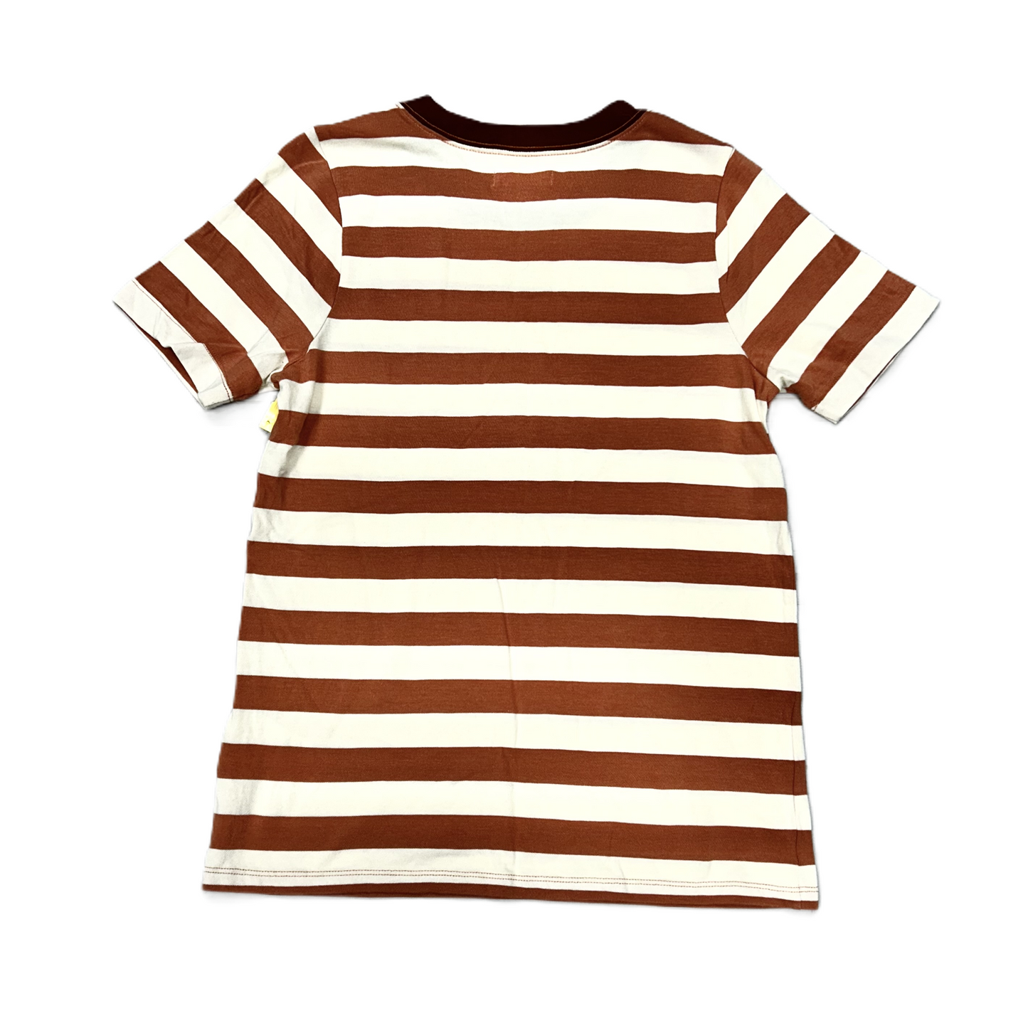 Top Short Sleeve By Madewell In Striped Pattern, Size: S