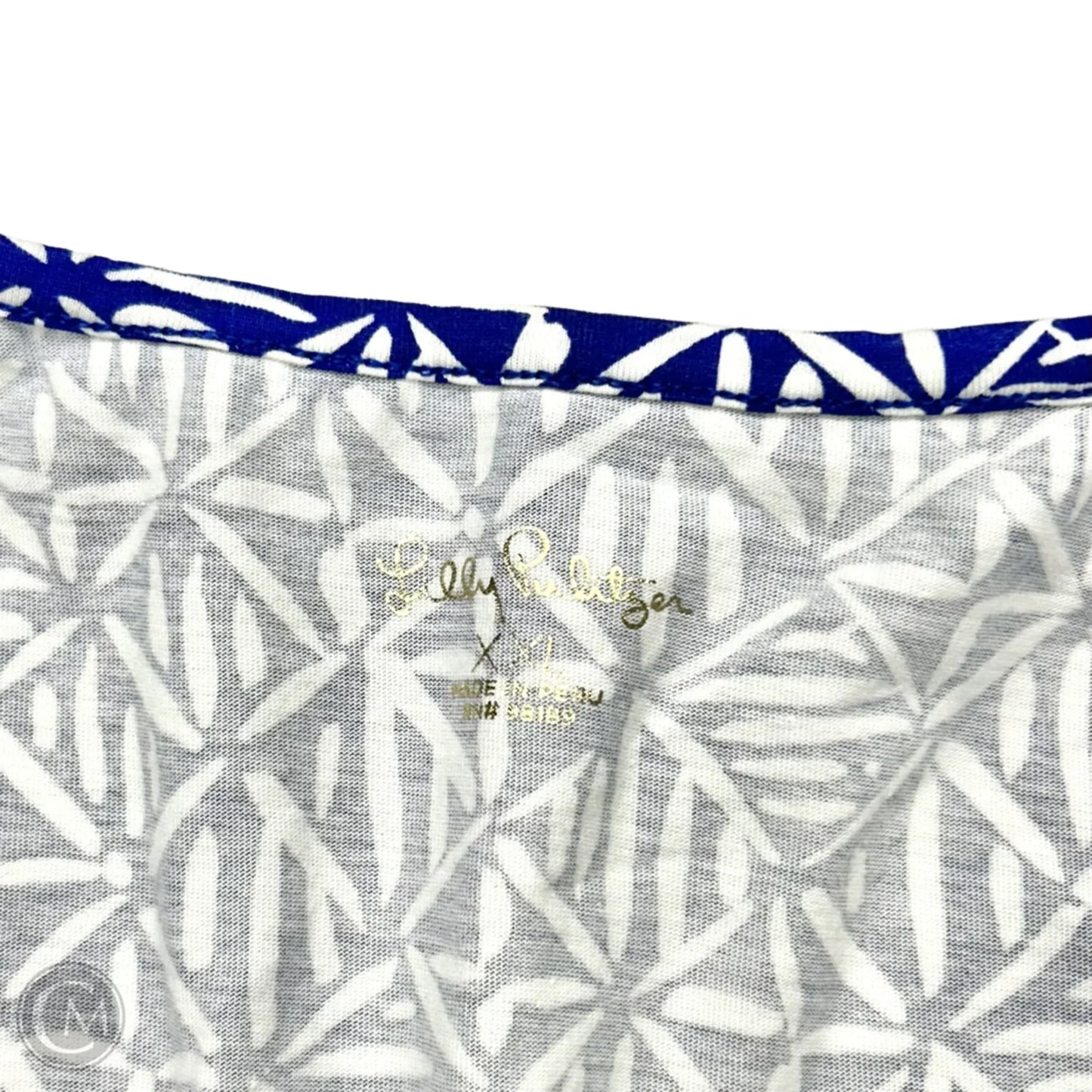 Dress Designer By Lilly Pulitzer In Blue & White, Size: Xxl