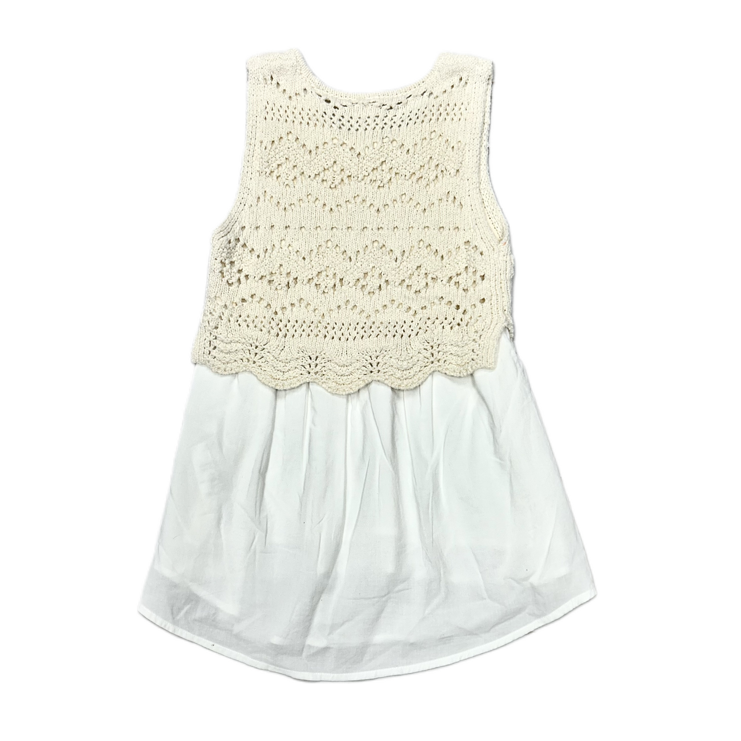 Top Sleeveless By Anthropologie In Cream, Size: Xxs