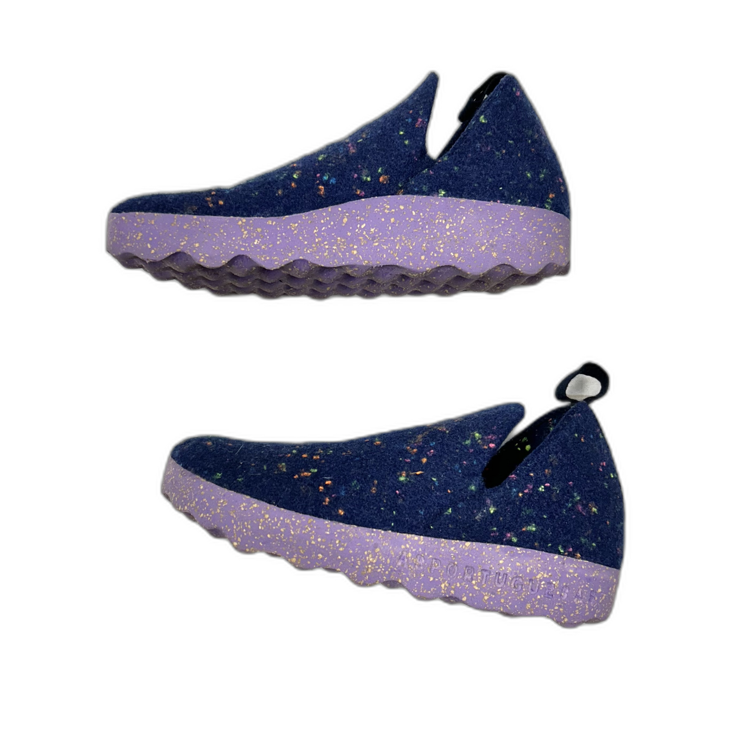 Shoes Heels Platform By Asportuguesas In Blue & Purple, Size: 6