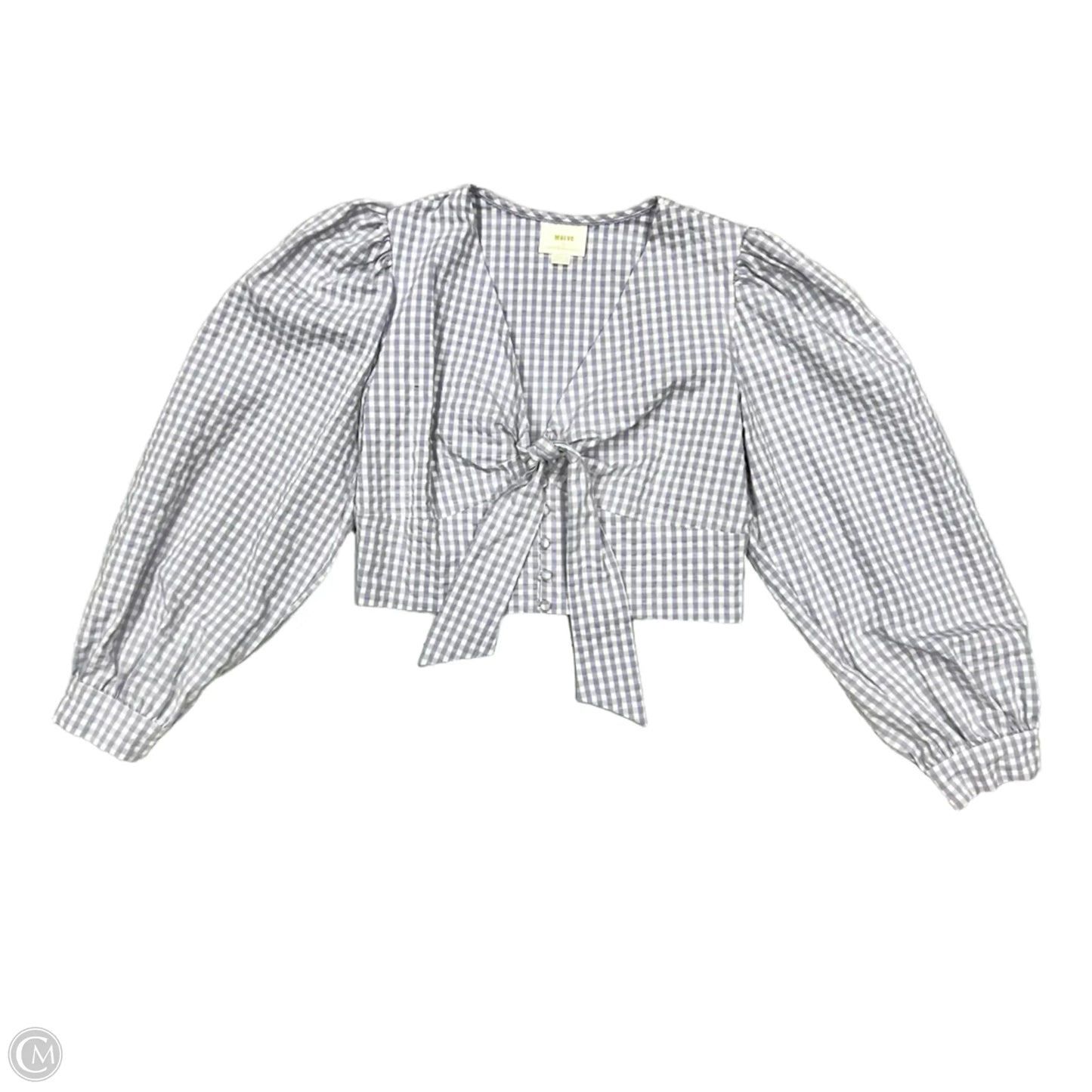 Top Long Sleeve By Maeve In Plaid Pattern, Size: L