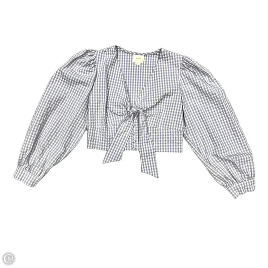 Top Long Sleeve By Maeve In Plaid Pattern, Size: L