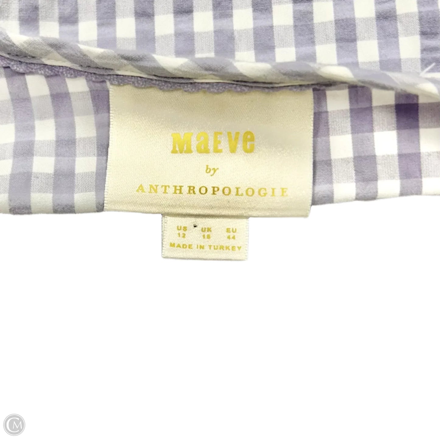 Top Long Sleeve By Maeve In Plaid Pattern, Size: L