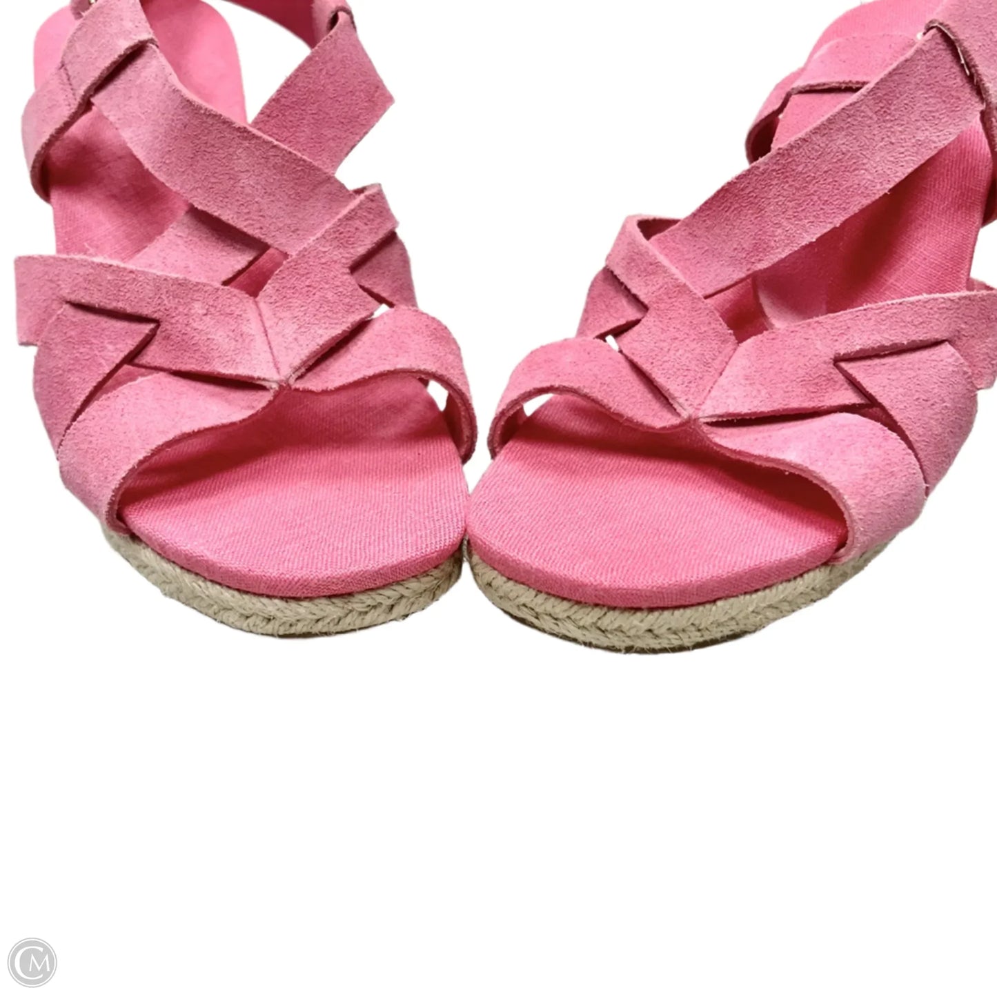 Sandals Heels Wedge By Cole-haan In Pink, Size: 6.5