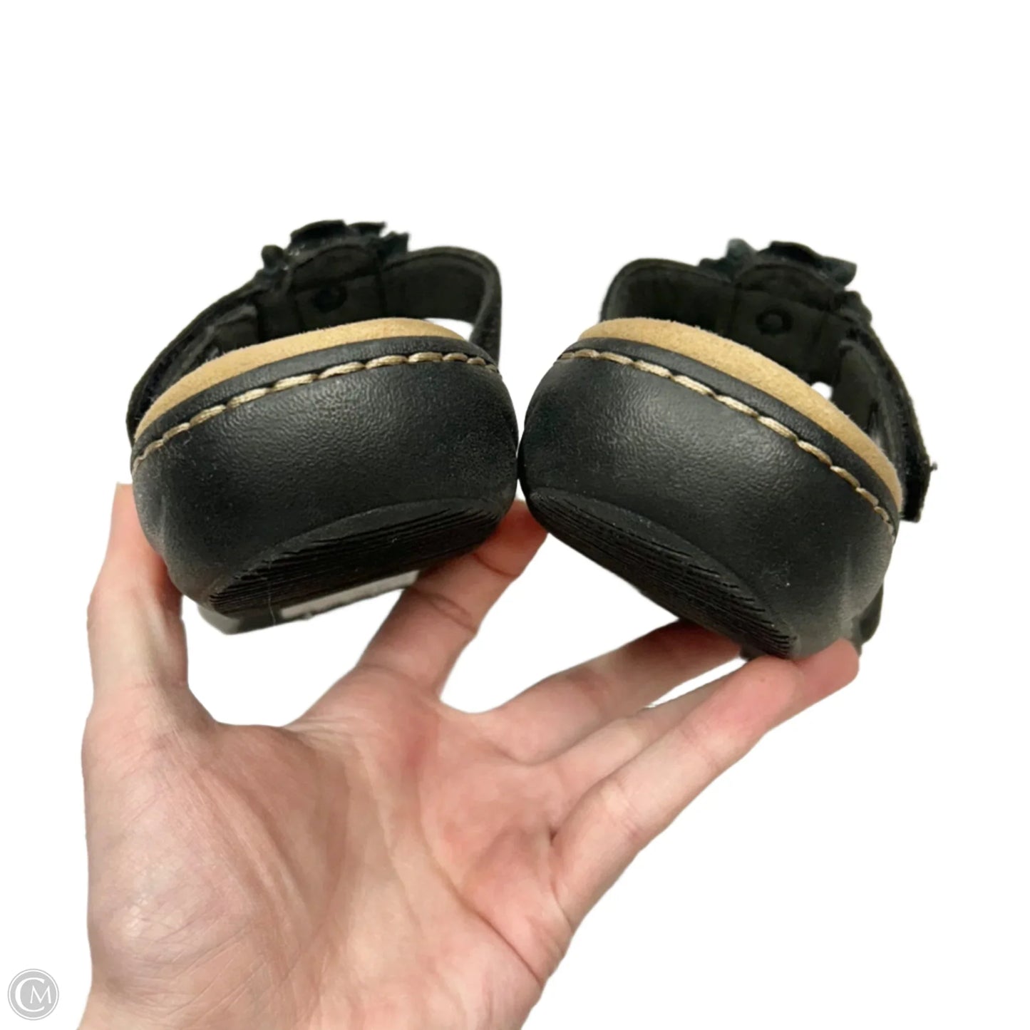 Sandals Flats By Clarks In Black, Size: 6.5