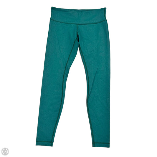 Athletic Leggings By Lululemon In Teal, Size: M