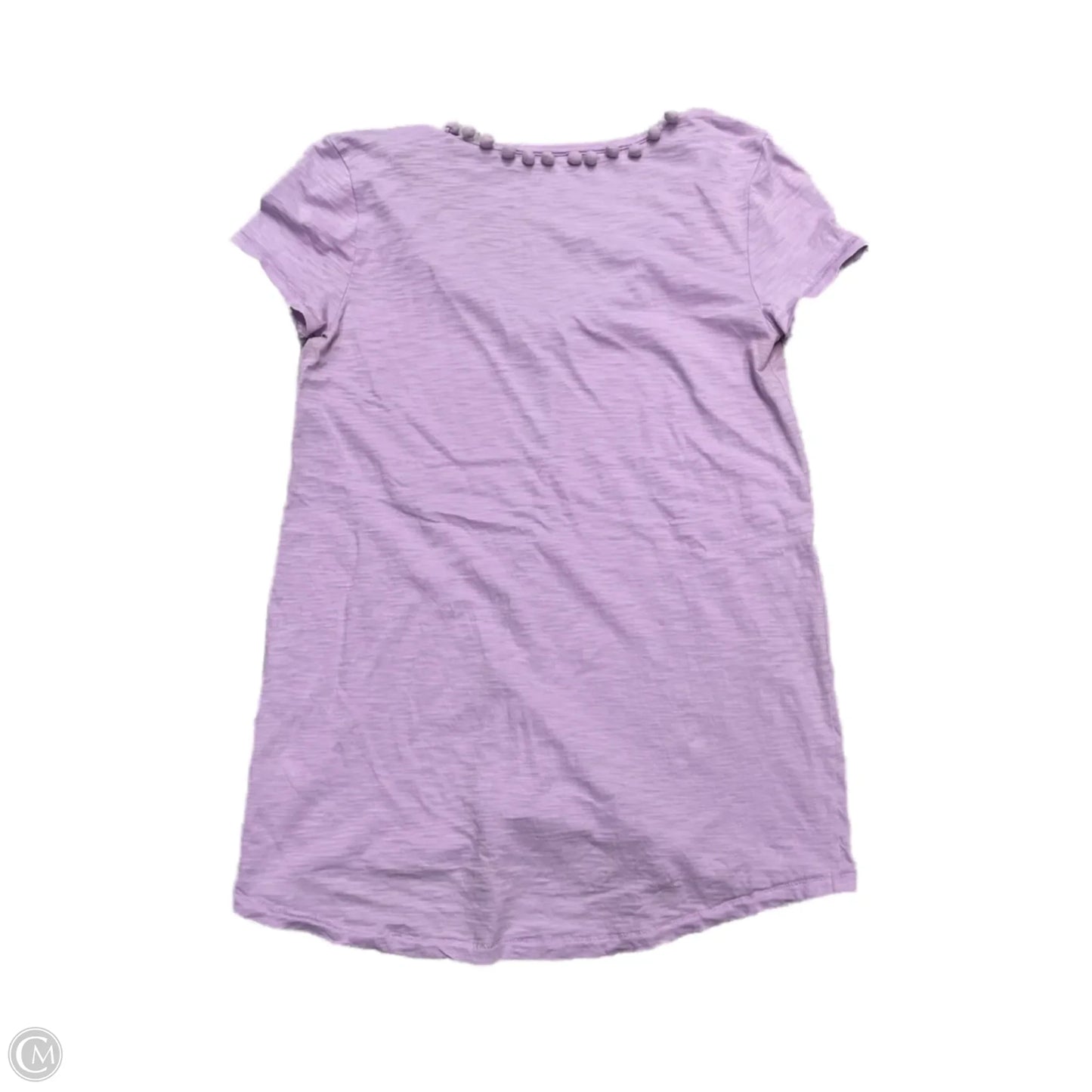 Top Short Sleeve Designer By Lilly Pulitzer In Purple, Size: Xxs