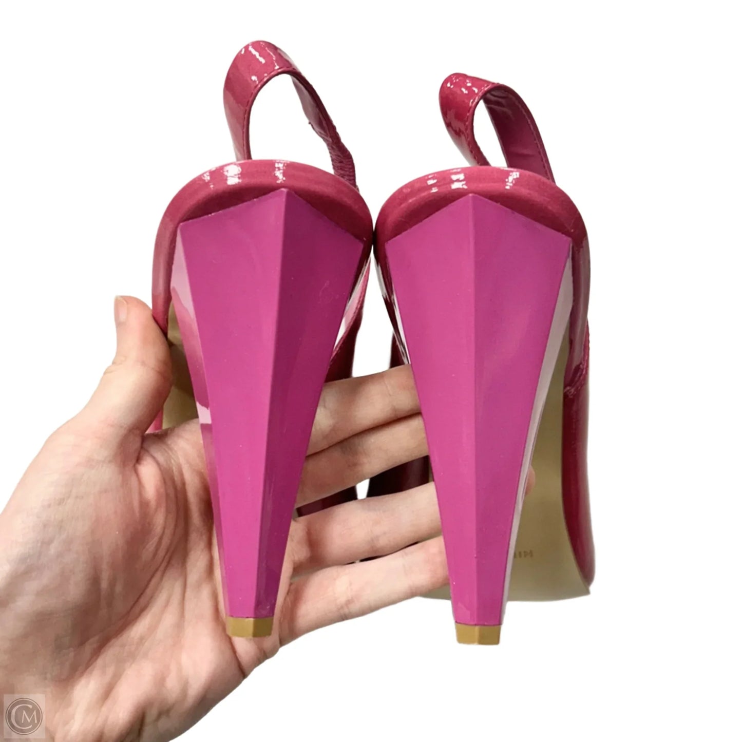 Sandals Heels Stiletto By Nine West In Pink, Size: 9