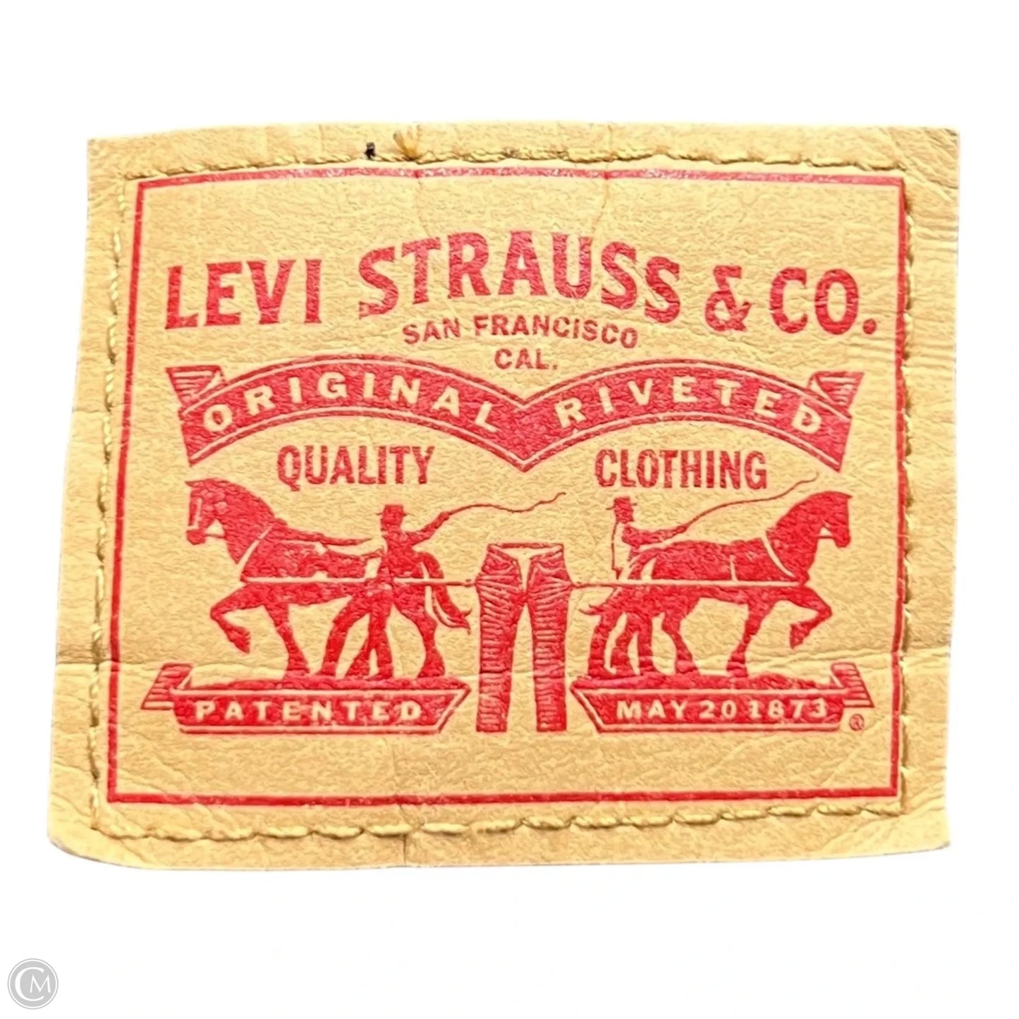 Jeans Straight By Levis In Black Denim, Size: 6