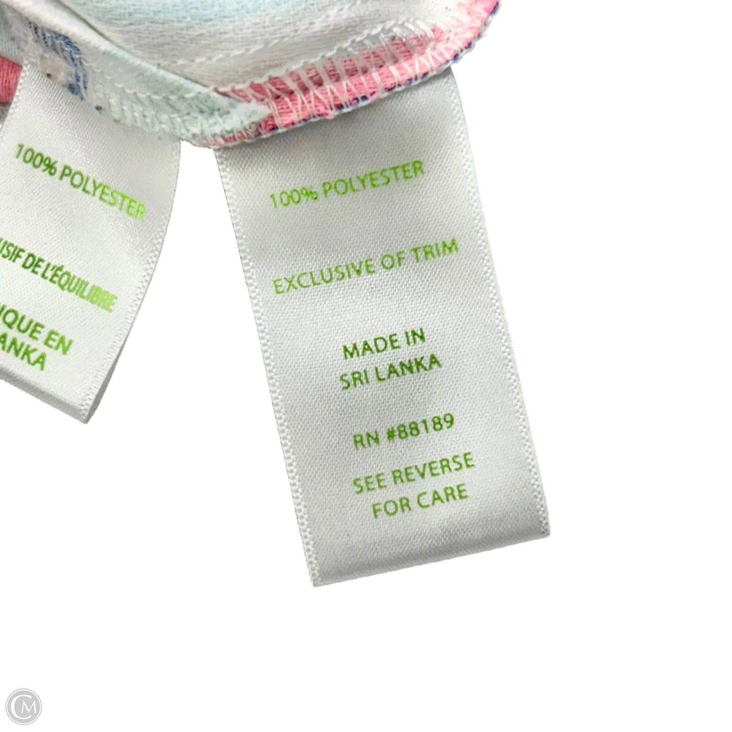 Top Sleeveless 2pc Set Designer By Lilly Pulitzer In Blue & Pink, Size: S