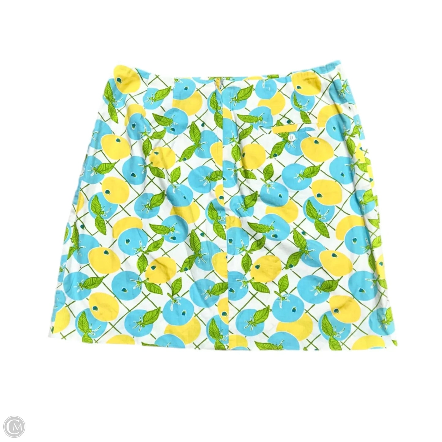 Skirt Designer By Lilly Pulitzer In Blue & Yellow, Size: M