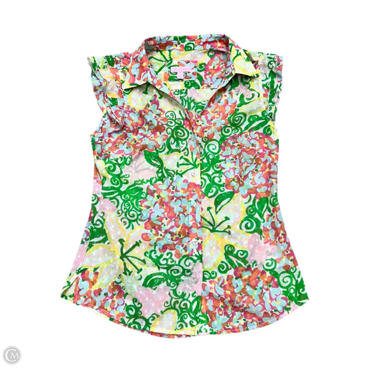 Top Sleeveless Designer By Lilly Pulitzer In Multi-colored, Size: S