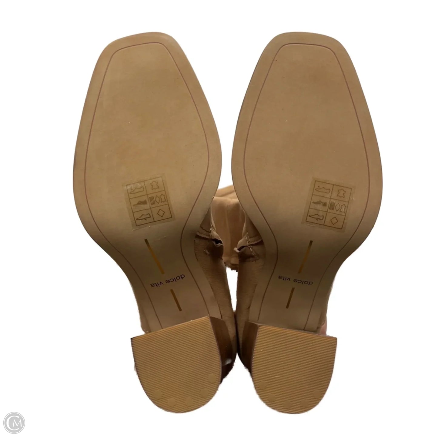 Boots Mid-calf Heels By Dolce Vita In Tan, Size: 5.5