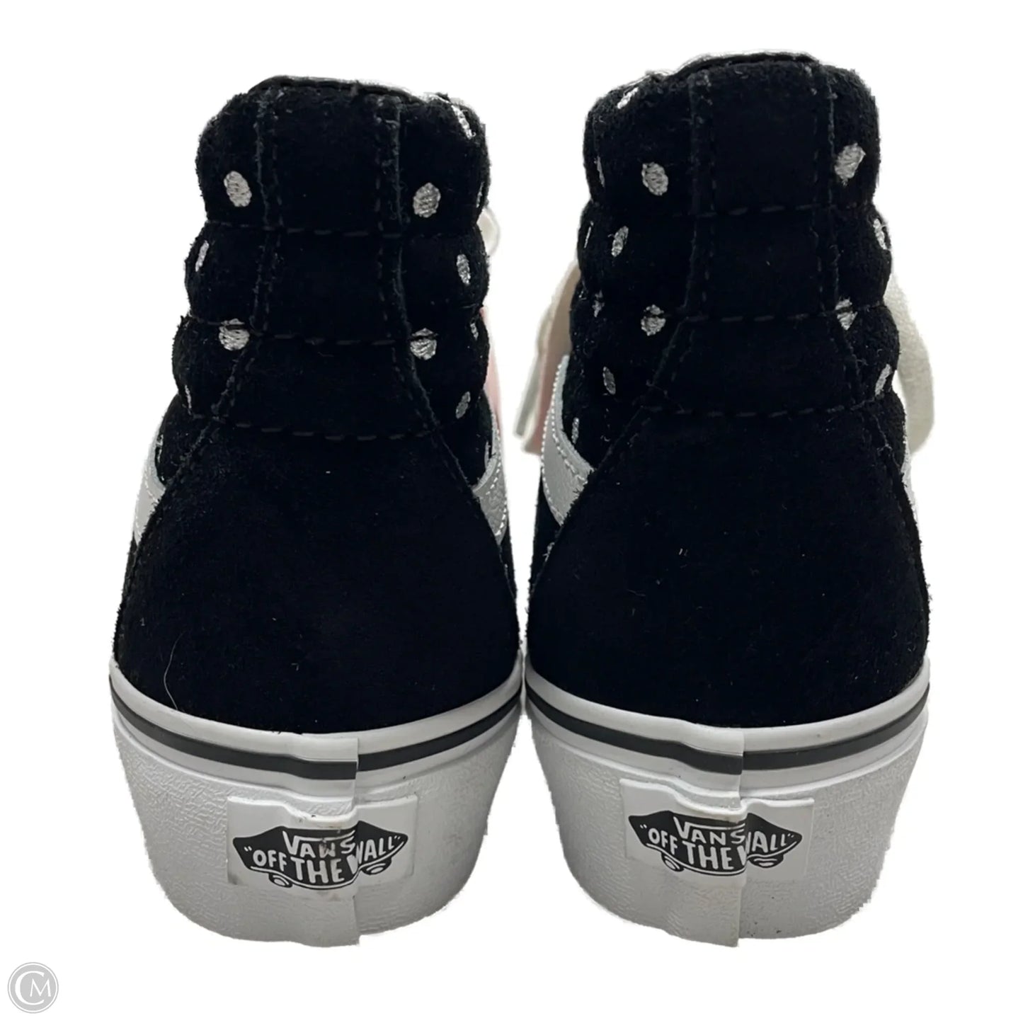 Shoes Sneakers By Vans In Black & White, Size: 5