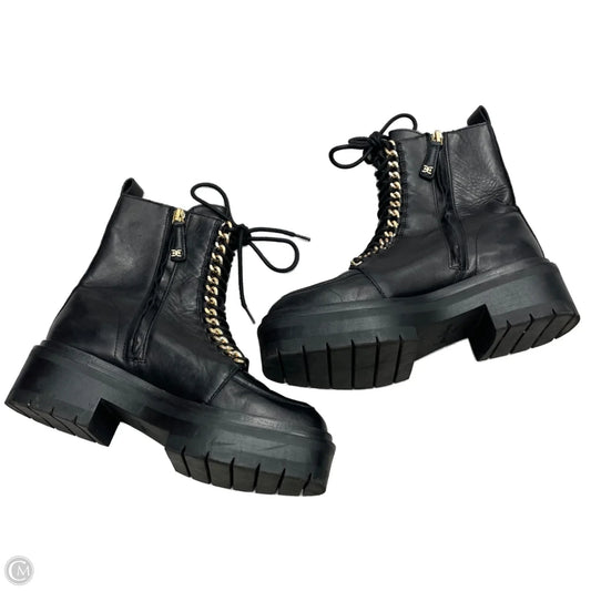 Boots Combat By Sam Edelman In Black & Gold, Size: 5.5