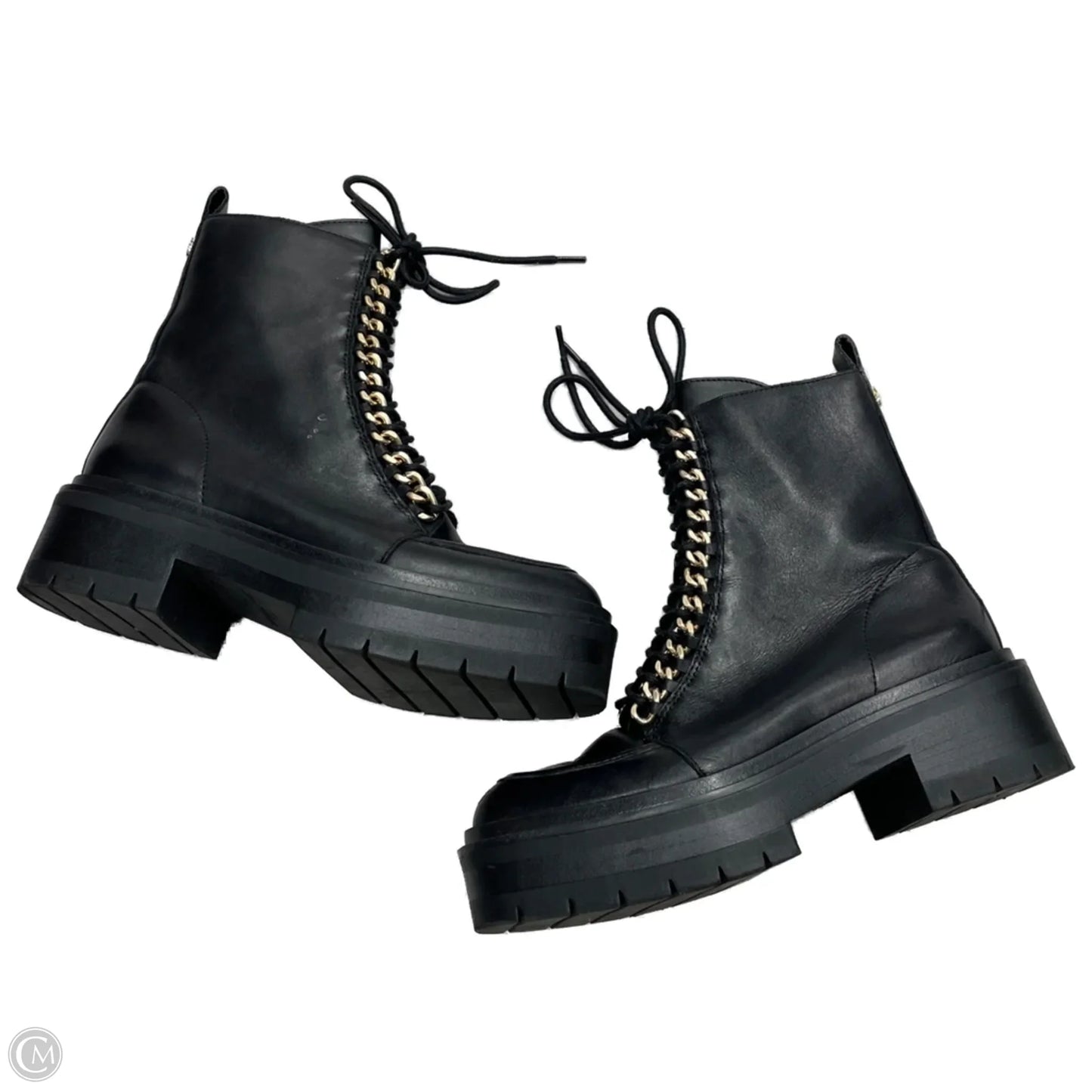 Boots Combat By Sam Edelman In Black & Gold, Size: 5.5