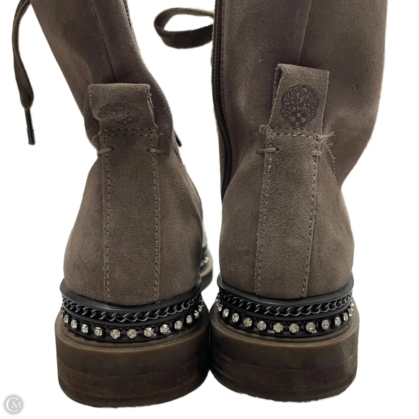 Boots Combat By Vince Camuto In Grey, Size: 5.5