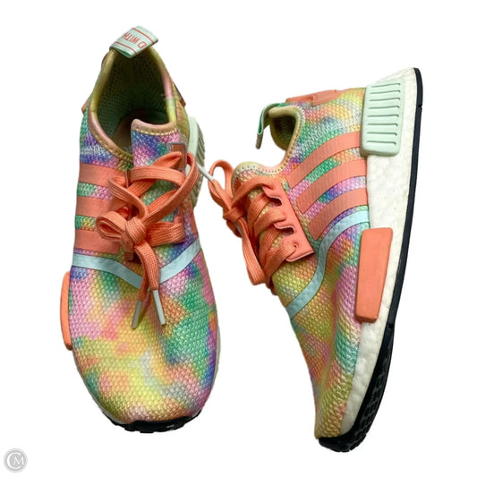 Shoes Athletic By Adidas In Tie Dye Print, Size: 5