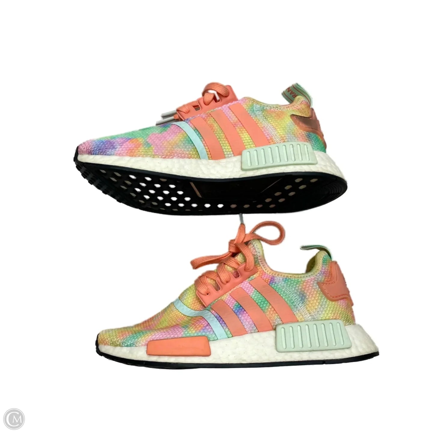 Shoes Athletic By Adidas In Tie Dye Print, Size: 5