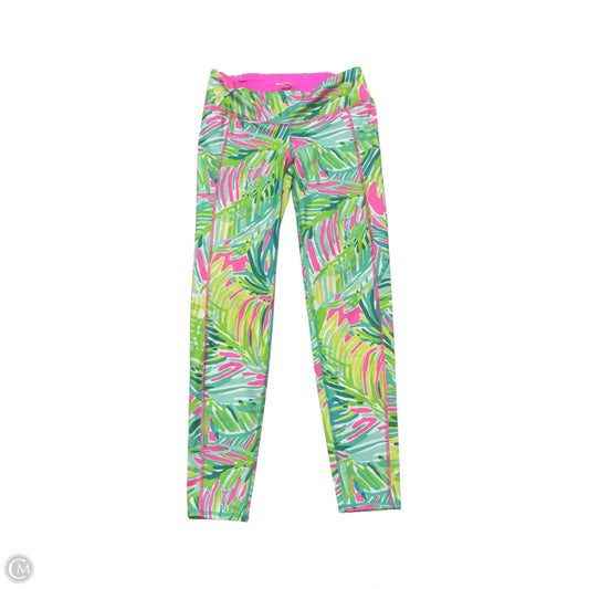 Pants Designer By Lilly Pulitzer In Green & Pink, Size: S