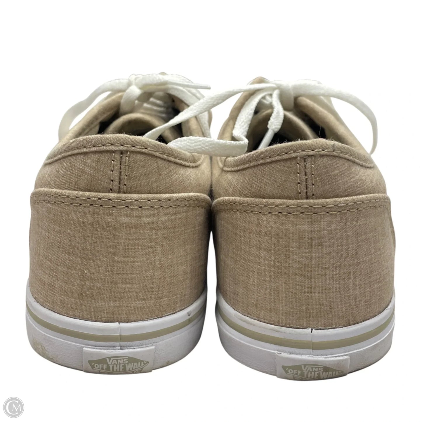 Shoes Sneakers By Vans In Tan & White, Size: 8