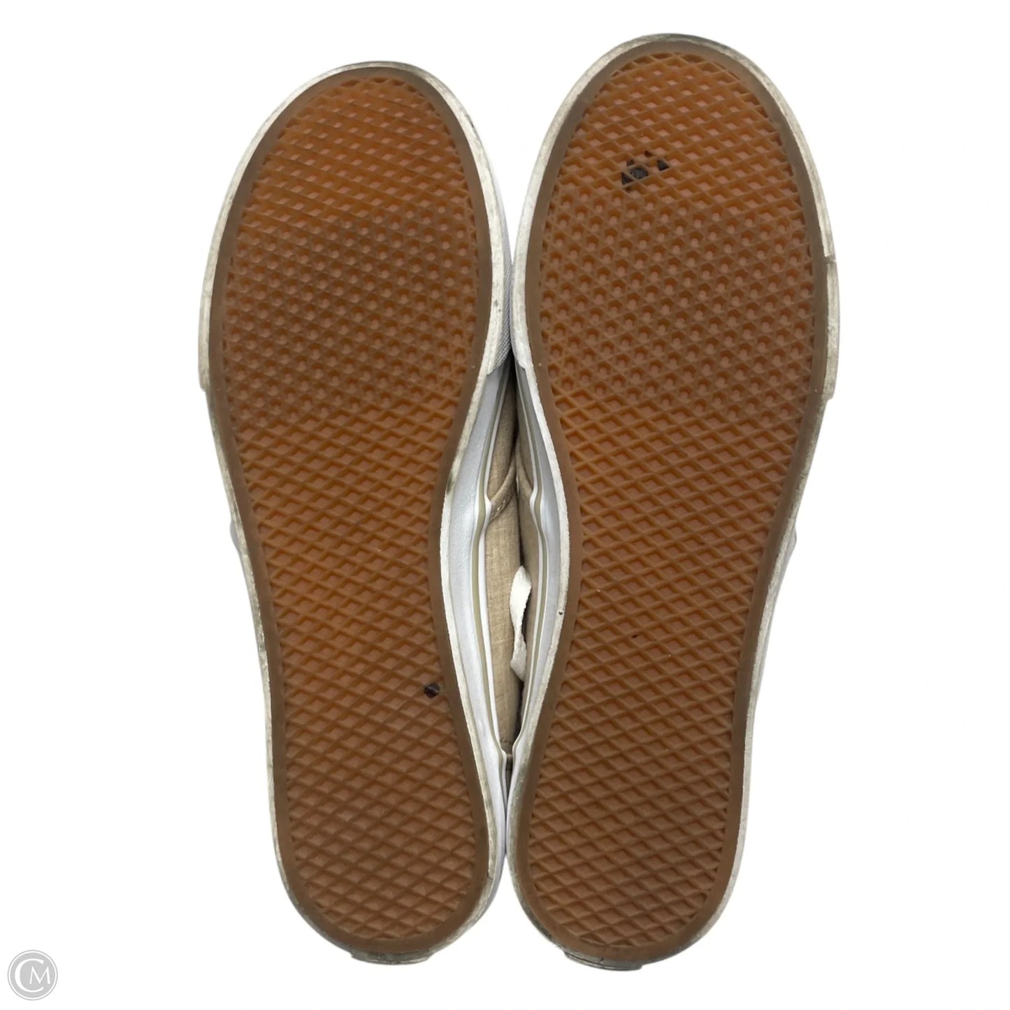 Shoes Sneakers By Vans In Tan & White, Size: 8